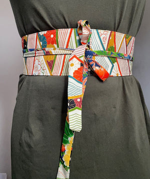 Reversible Wide Kimono Belt Matsu 5791 & 5901