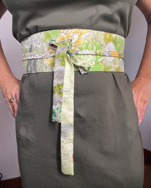 Reversible Wide Kimono Belt Mizu 5790 & 5895