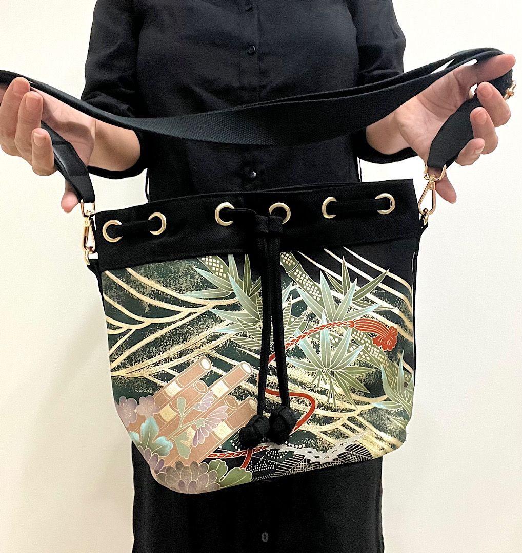 Kimono Drawstring Crossbody 5553A