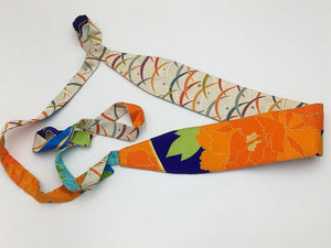 Reversible Wide Kimono Belt Tsuru 5686 & 5550