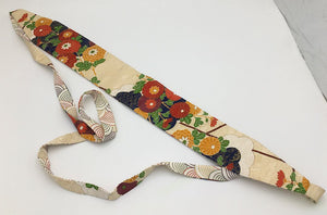 Reversible Wide Kimono Belt Seigaiha 5086 & 4466