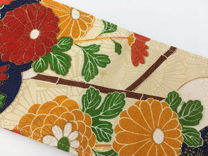 Reversible Wide Kimono Belt Seigaiha 5086 & 4466