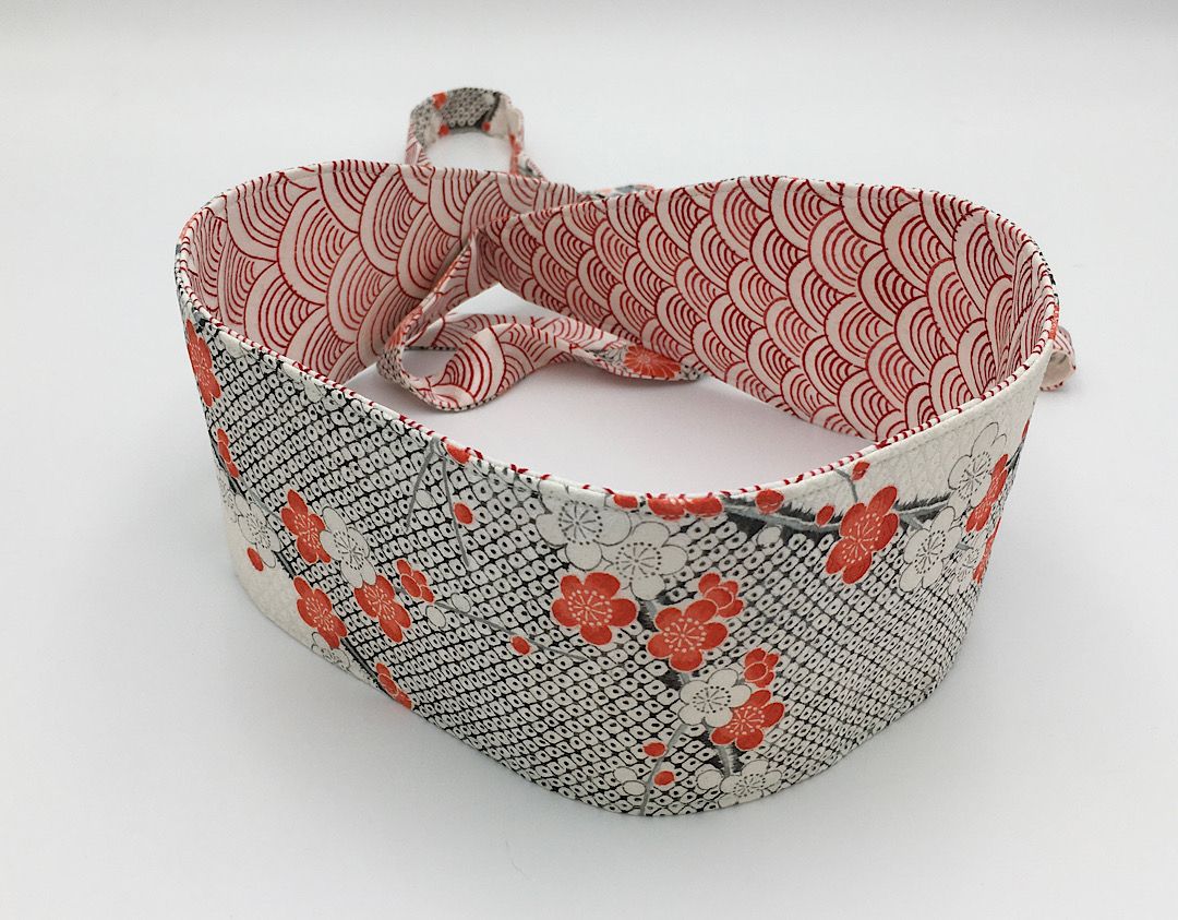 Reversible Wide Kimono Belt Ume 5811 & 5873