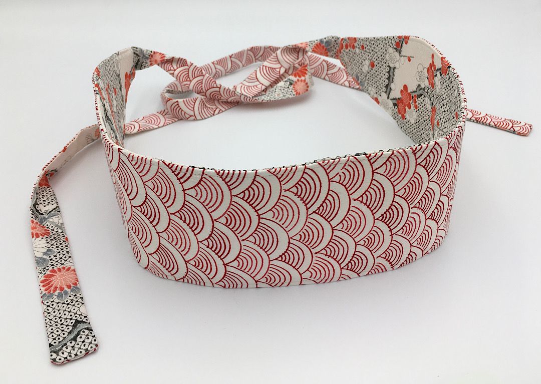 Reversible Wide Kimono Belt Ume 5811 & 5873