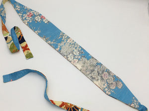 Reversible Wide Kimono Belt Kiku 5793 & 5566