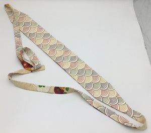 Reversible Wide Kimono Belt Seigaiha 5086 & 4466