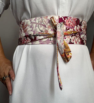 Reversible Wide Kimono Belt Shippou 5861 & 5900
