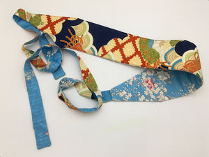 Reversible Wide Kimono Belt Kiku 5793 & 5566