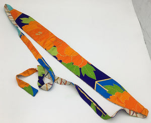 Reversible Wide Kimono Belt Tsuru 5686 & 5550
