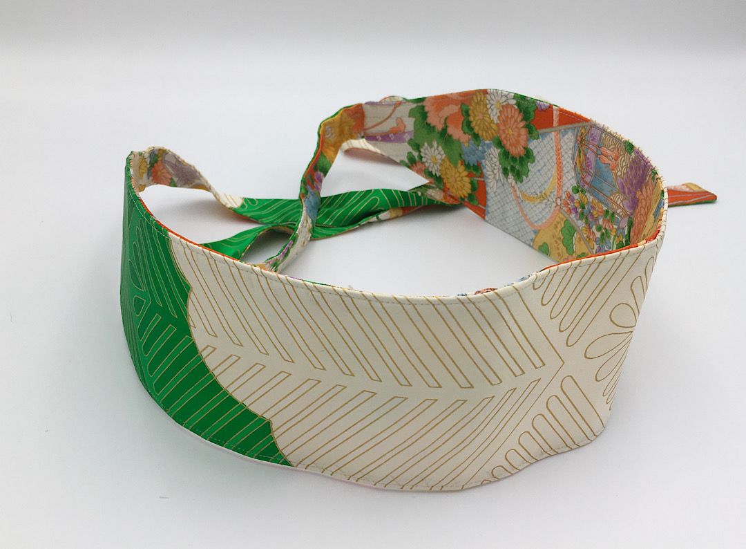 Reversible Wide Kimono Belt Ayame 5771 & 5422